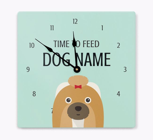 Tick Tock 'O' Clock: Personalised {breedFullName} Wall Clock